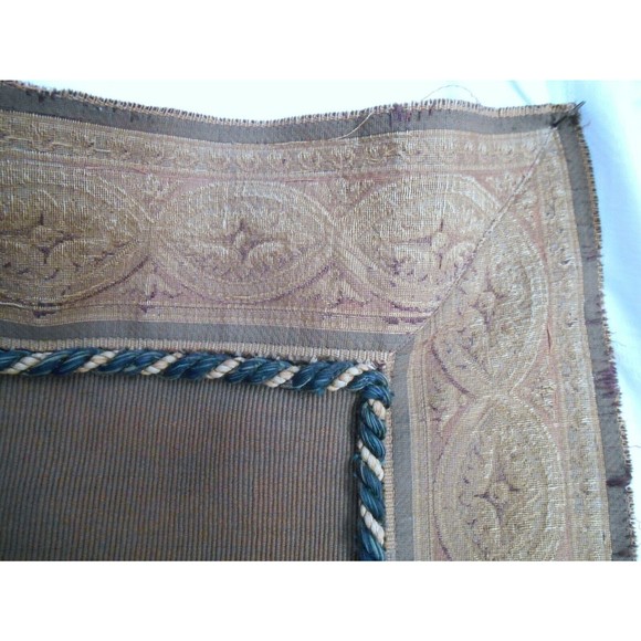 Rare Antique European Card Playing Gambling Man Painting on Fabric - Picture 5 of 5